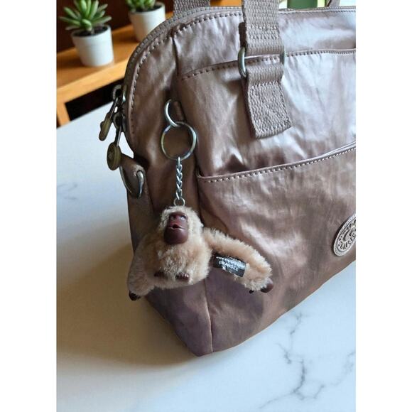 Kipling bag Pink Nylon Satchel Handbag - Picture 2 of 6